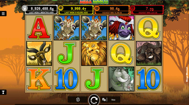 Mega Moolah Screenshot 1